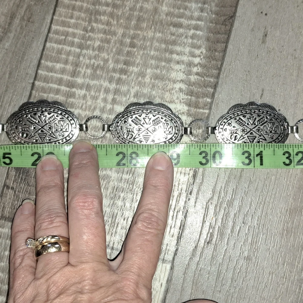 Boho Indian Gypsy Metal Waist Belt Western Style Rodeo  Cowgirl Concho Style